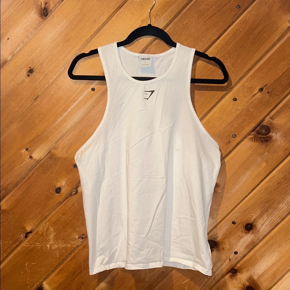 Gymshark Stringer Training White Tank Top - Picture 2 of 4
